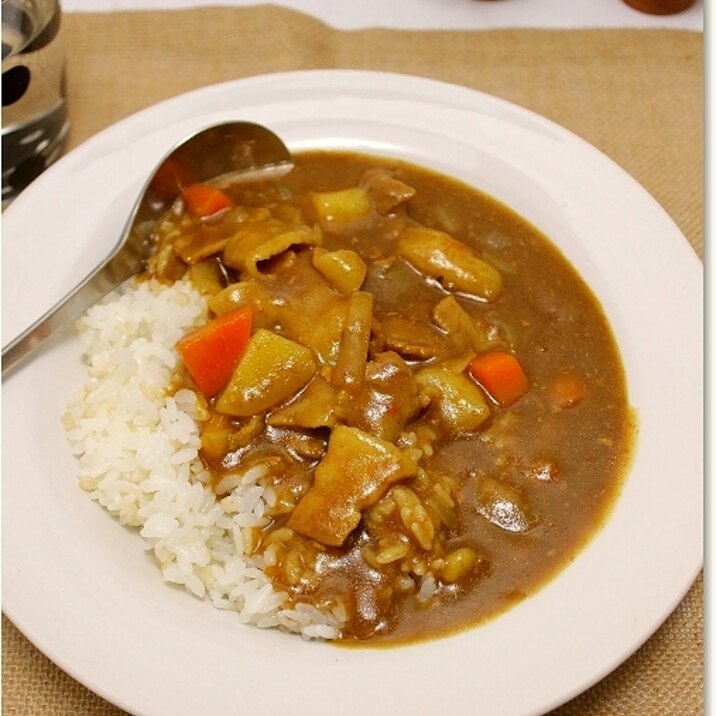 レンジで作る簡単カレー!